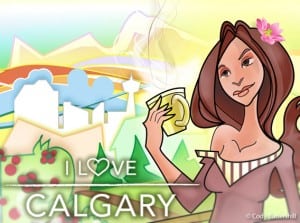 I Love YYC Calgary Coffee Girl