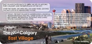 East Village Calgary Infographic