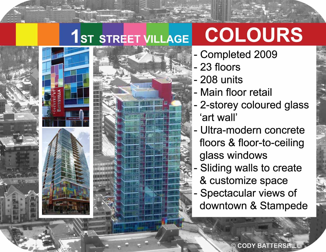Colours condos Calgary Beltline - infographic