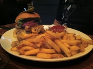 Fergus and Bix Calgary Restaurant Fries Burger