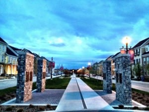 Currie Barracks Calgary community streetscape