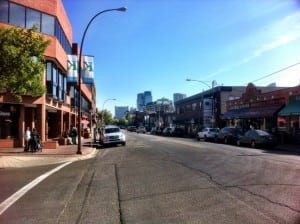 Kensington road Calgary inner city