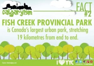 Fish Creek Park Calgary Infographic - Canada's Largest Urban Park