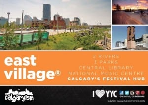 Calgary East Village Infographic