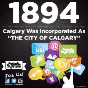 History of Calgary Incorporated City Infographic