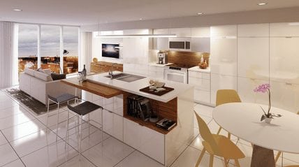 avli on atlantic calgary condo interior rendering