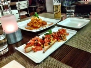 Appetizers Calamari Bruschetta Pulcinella Calgary Kensington