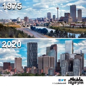history of calgary infographic old new comparison