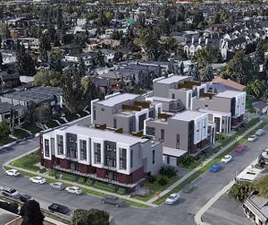 marlo townhomes altadore aerial view