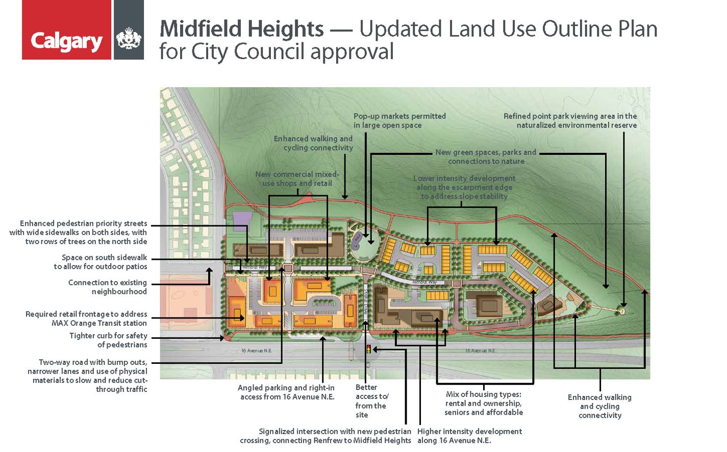 midfield heights calgary - land use plan