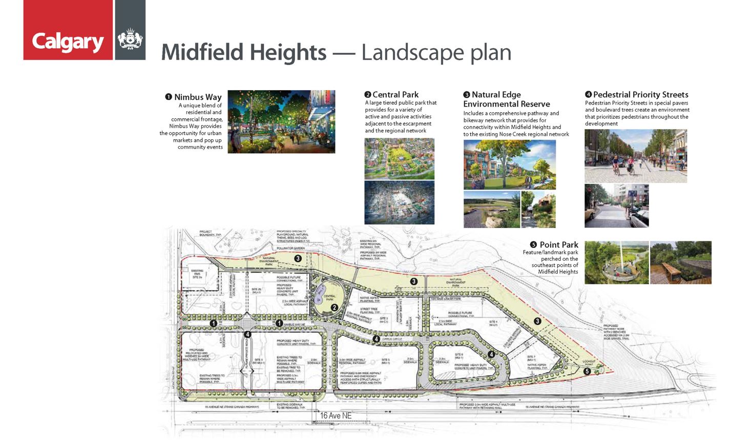 midfield heights calgary - landscape features