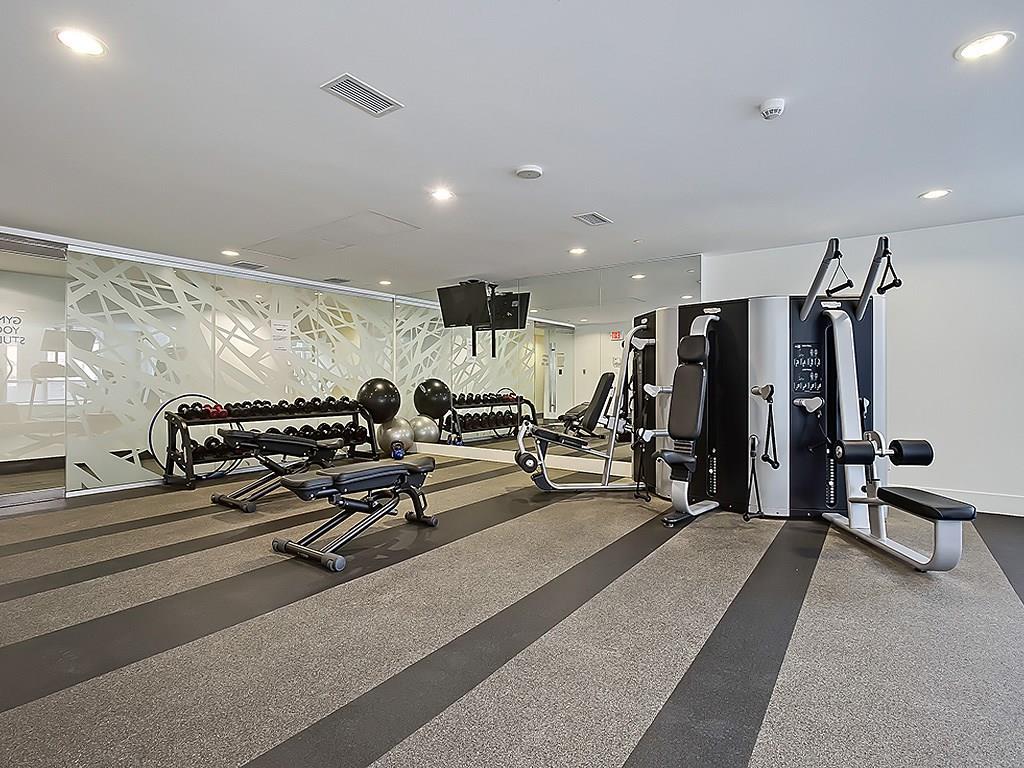 Workout room at Calla building