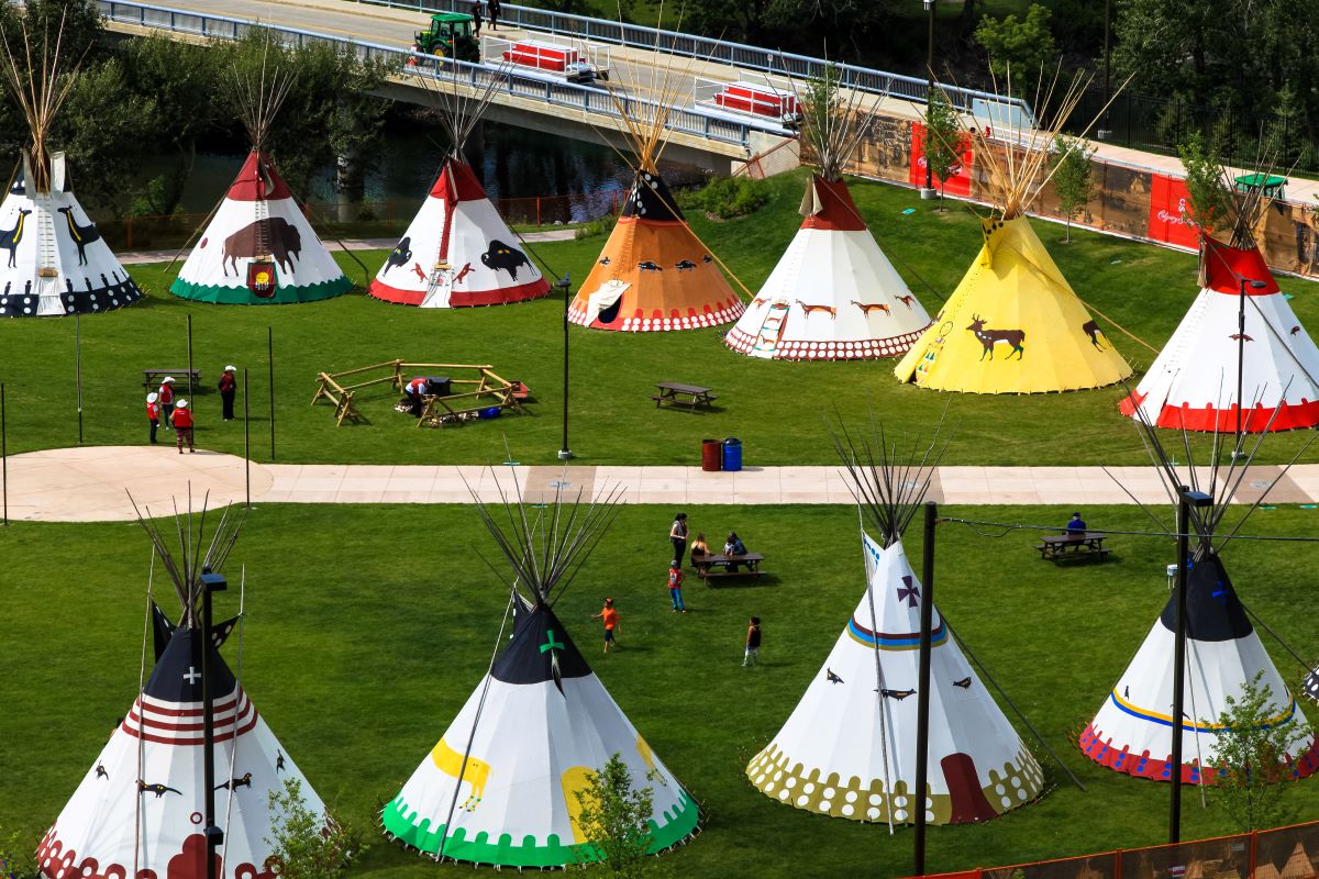 Teepees at the Stampede in Calgary