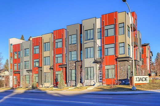 The Jade townhouse for sale in Calgary, Alberta